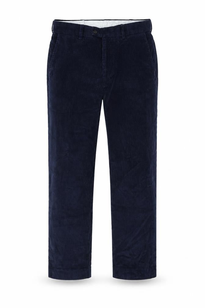 Skopes Mens Blue Cotton Trousers Size 34 in L27 in Regular Zip
