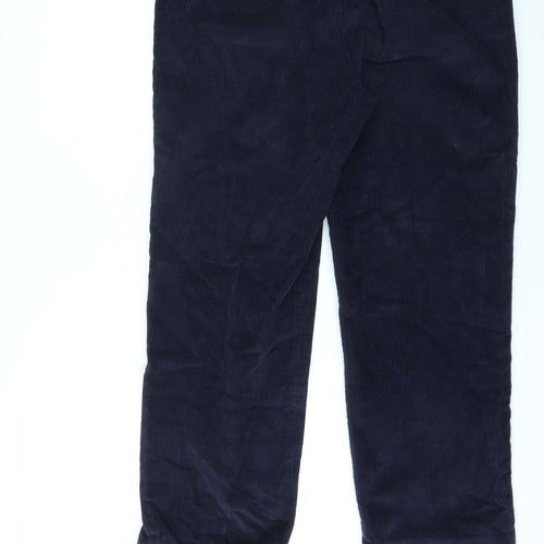 Skopes Mens Blue Cotton Trousers Size 34 in L27 in Regular Zip