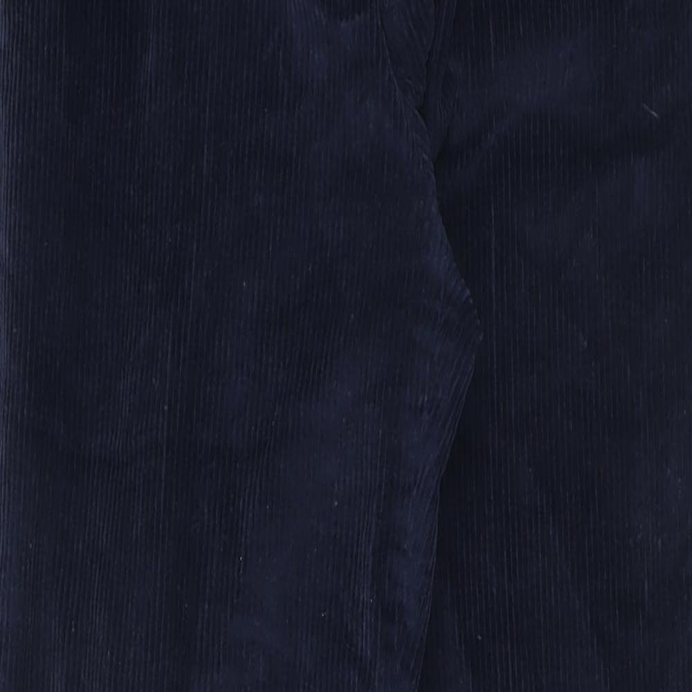 Skopes Mens Blue Cotton Trousers Size 34 in L27 in Regular Zip