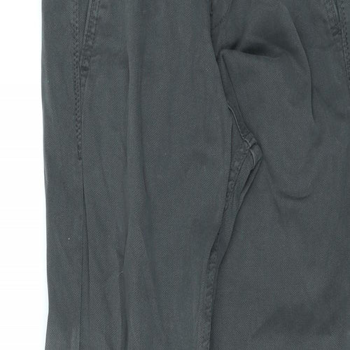 Zara Womens Grey Cotton Straight Jeans Size 38 in L31 in Regular Zip