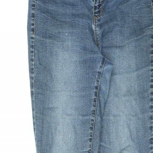 D. Jeans Womens Blue Cotton Skinny Jeans Size 6 L27 in Regular Zip