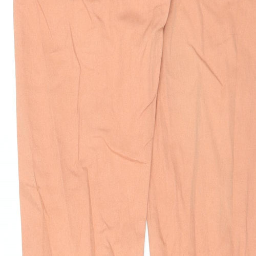 Denim & Co. Womens Orange Cotton Straight Jeans Size 10 L32 in Regular Zip