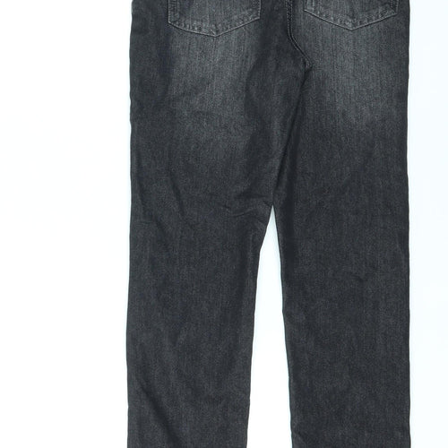 Pep&Co Girls Black Cotton Skinny Jeans Size 10-11 Years L23 in Regular Zip