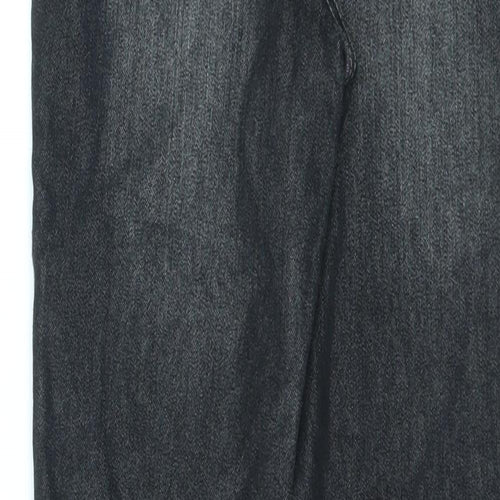 Pep&Co Girls Black Cotton Skinny Jeans Size 10-11 Years L23 in Regular Zip