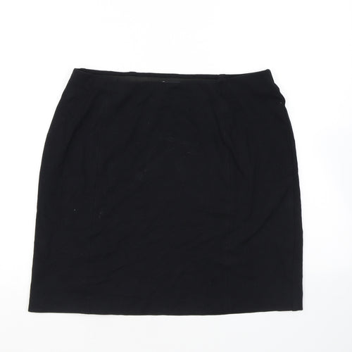 Marks and Spencer Womens Black Viscose Bandage Skirt Size 12