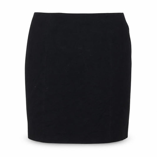 Front view of Marks & Spencer women’s black viscose bandage skirt, size UK 12