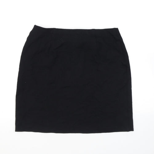 Marks and Spencer Womens Black Viscose Bandage Skirt Size 12
