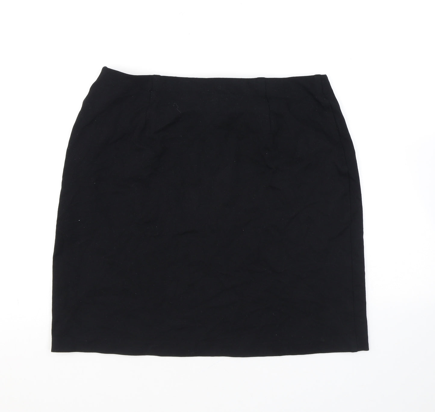 Marks and Spencer Womens Black Viscose Bandage Skirt Size 12