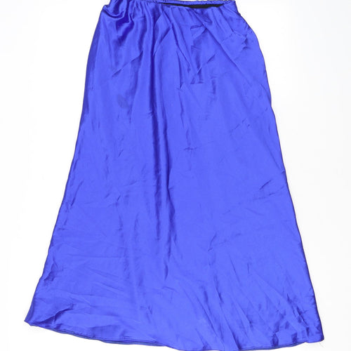 New Look Womens Purple Polyester A-Line Skirt Size 10