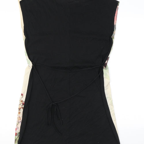 Dorothy Perkins Womens Multicoloured Floral Polyester Tank Dress Size 12 Round Neck Pullover - Butterfly