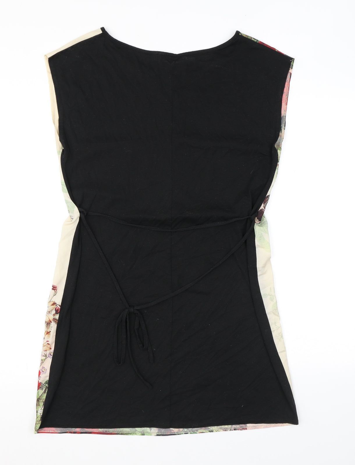 Dorothy Perkins Womens Multicoloured Floral Polyester Tank Dress Size 12 Round Neck Pullover - Butterfly