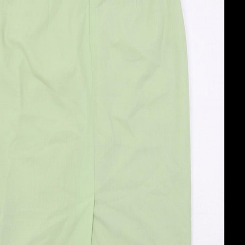 Bardehle Womens Green Polyester Straight & Pencil Skirt Size 14 Button