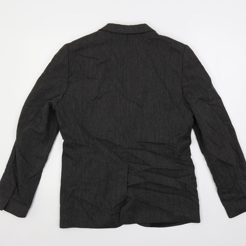 JUNK de LUXE Mens Grey Viscose Jacket Suit Jacket Size 38 Regular