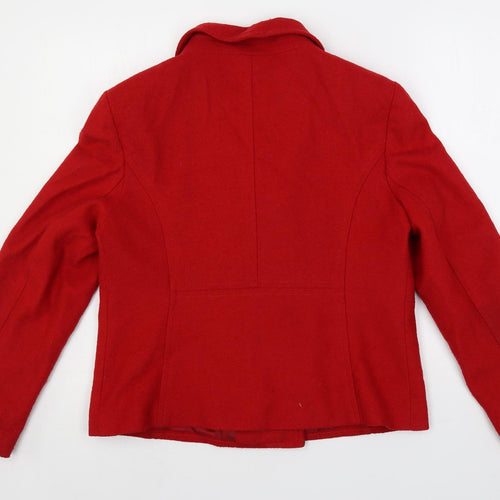 Vogue Womens Red Jacket Size 16 Button