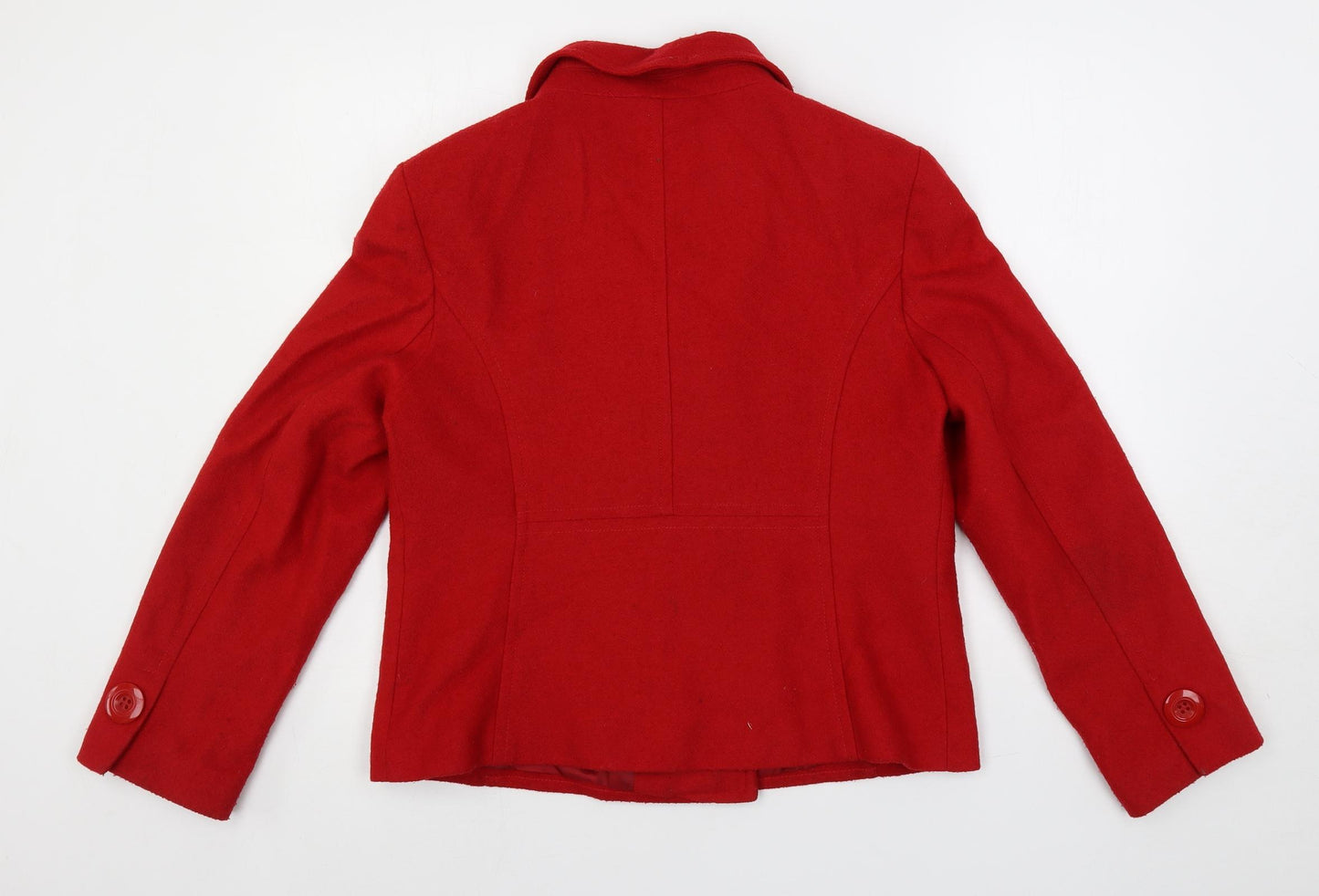Vogue Womens Red Jacket Size 16 Button