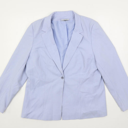 Sara Woman Womens Blue Jacket Blazer Size 20 Button