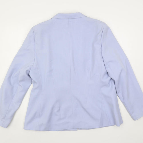 Sara Woman Womens Blue Jacket Blazer Size 20 Button