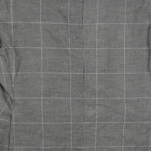 Moss 1851 Mens Grey Plaid Polyester Jacket Suit Jacket Size 44 Regular