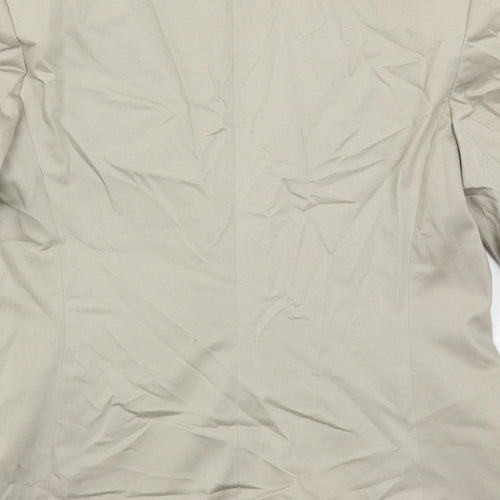 Mango Womens Beige Jacket Blazer Size 8 Button