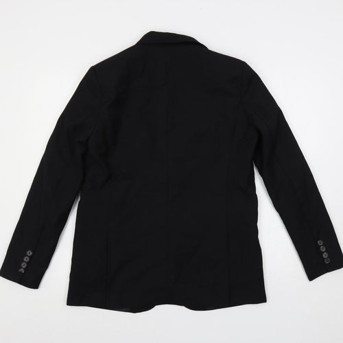 Pimkie Womens Black Jacket Blazer Size 10 Button