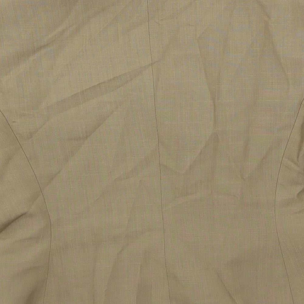 Planet Womens Beige Jacket Blazer Size 10 Button