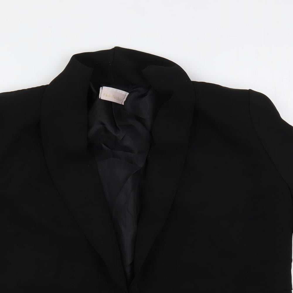 Pink Boutique Womens Black Jacket Blazer Size M - Open