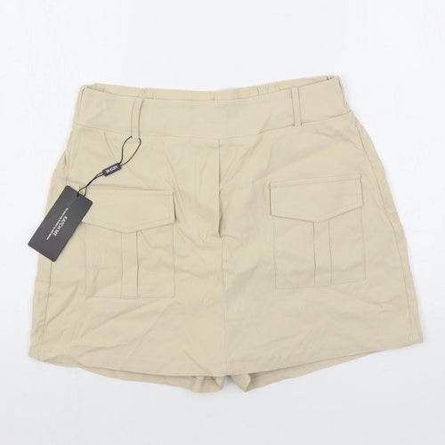 Katch Me Womens Beige Cotton Skort Skirt Size 14 - Elastic Waist