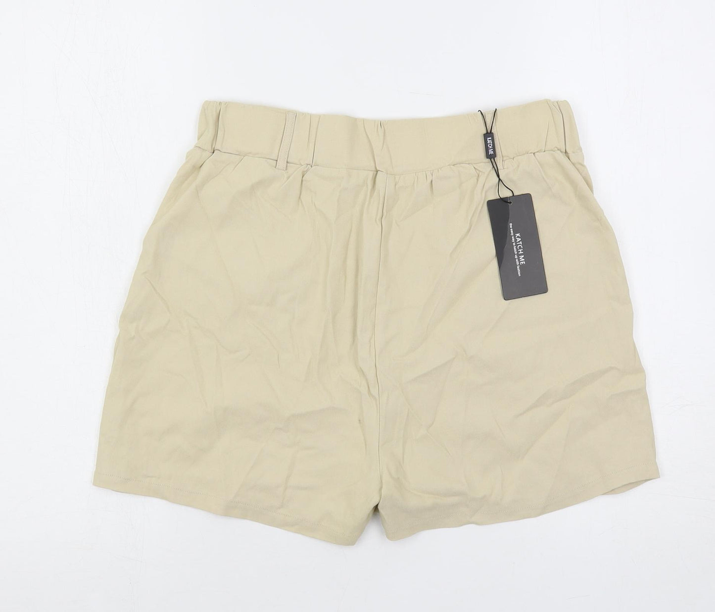 Katch Me Womens Beige Cotton Skort Skirt Size 14 - Elastic Waist