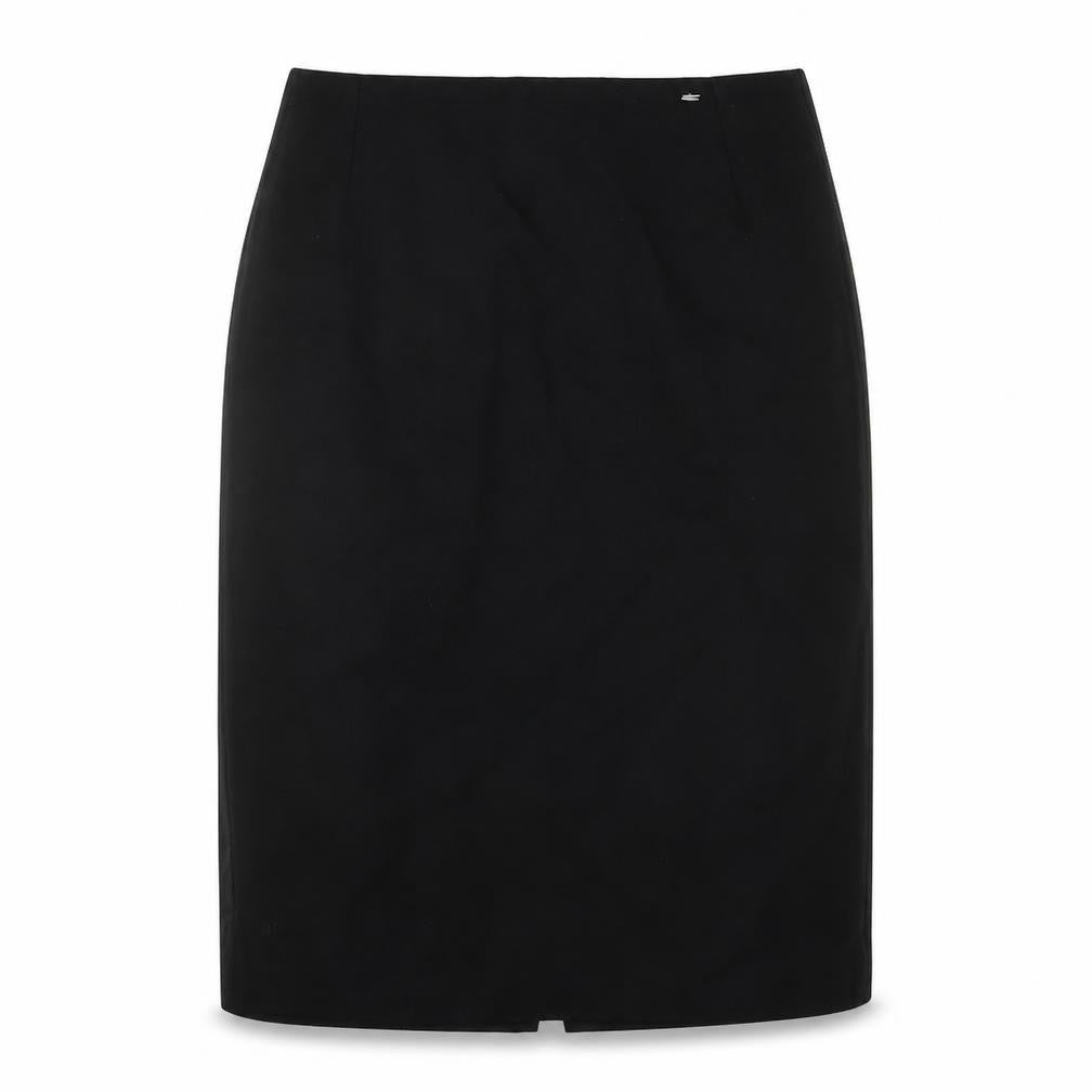 Great Plains Womens Black Wool Straight & Pencil Skirt Size 10 Zip - Lined