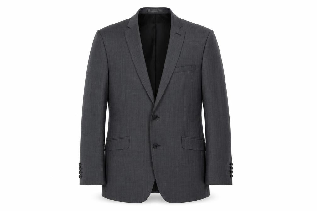 Racing Green Mens Grey Polyester Jacket Suit Jacket Size 40 Regular