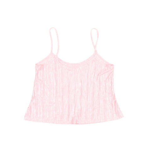 Topshop Womens Pink Polyester Camisole T-Shirt Size 8 Scoop Neck