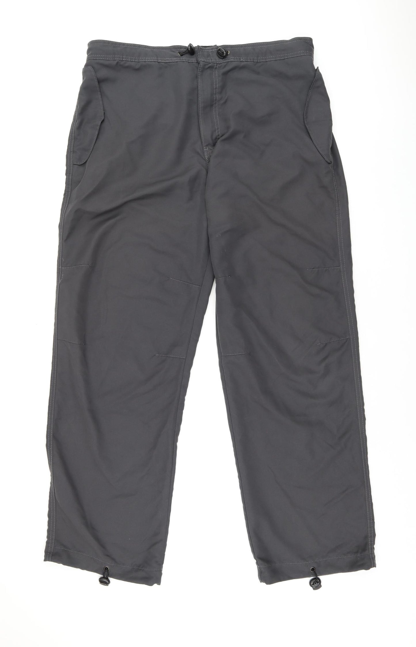 Westworld Mens Grey Polyester Trousers Size XL L31 in Regular Zip