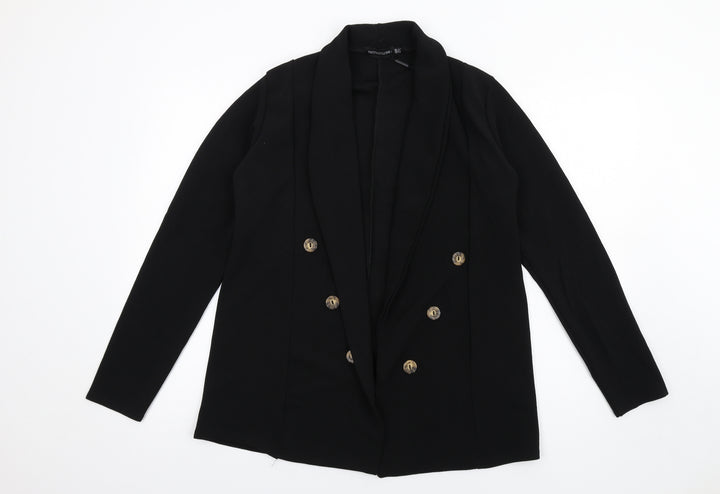 PRETTYLITTLETHING Womens Black Jacket Size 10