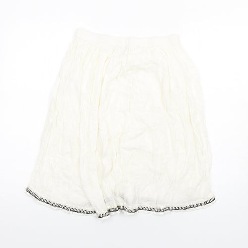 VERO MODA Womens Ivory Viscose A-Line Skirt Size S