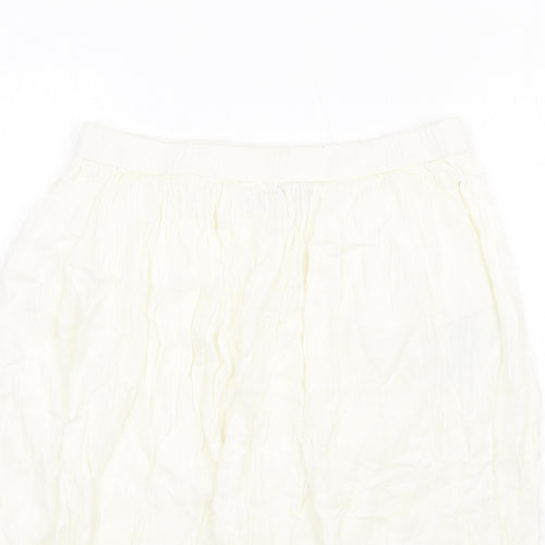 VERO MODA Womens Ivory Viscose A-Line Skirt Size S