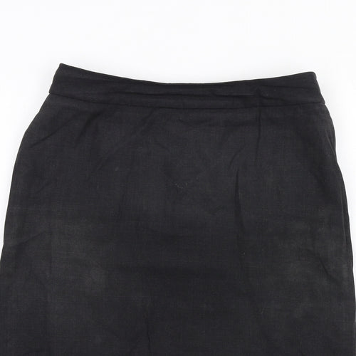 Simon Jersey Womens Grey Polyester Straight & Pencil Skirt Size 12 Zip