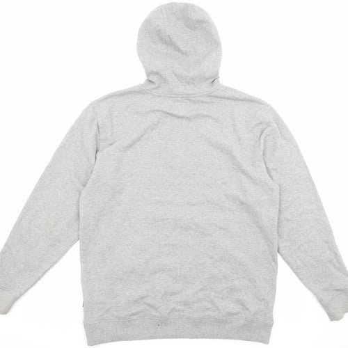 VANS Mens Grey Cotton Pullover Hoodie Size L - Logo