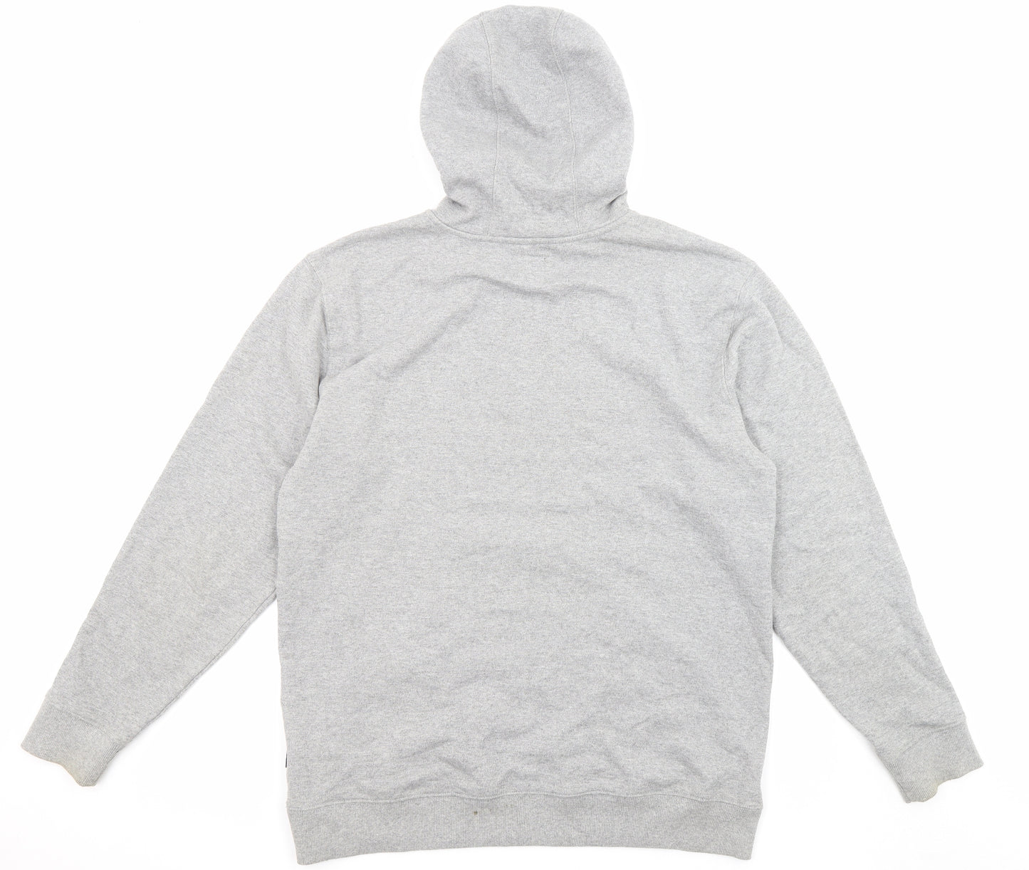 VANS Mens Grey Cotton Pullover Hoodie Size L - Logo