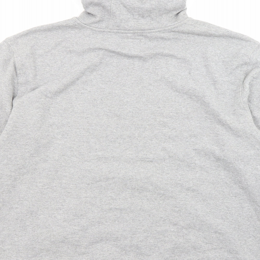 VANS Mens Grey Cotton Pullover Hoodie Size L - Logo