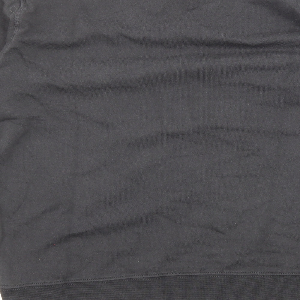 Marks and Spencer Mens Black Cotton Pullover Sweatshirt Size S
