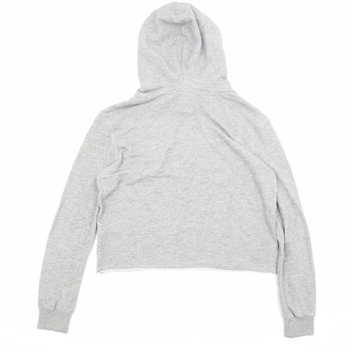 Superdry Womens Grey Cotton Pullover Hoodie Size M Pullover - NYC Superdry