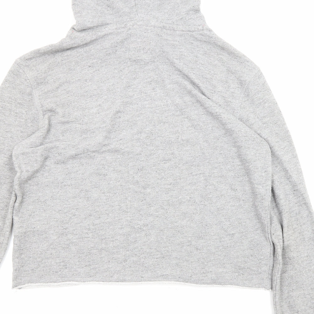 Superdry Womens Grey Cotton Pullover Hoodie Size M Pullover - NYC Superdry