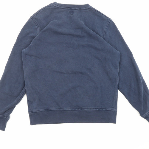 Levi's Mens Blue Cotton Pullover Sweatshirt Size M - Logo Embroidered