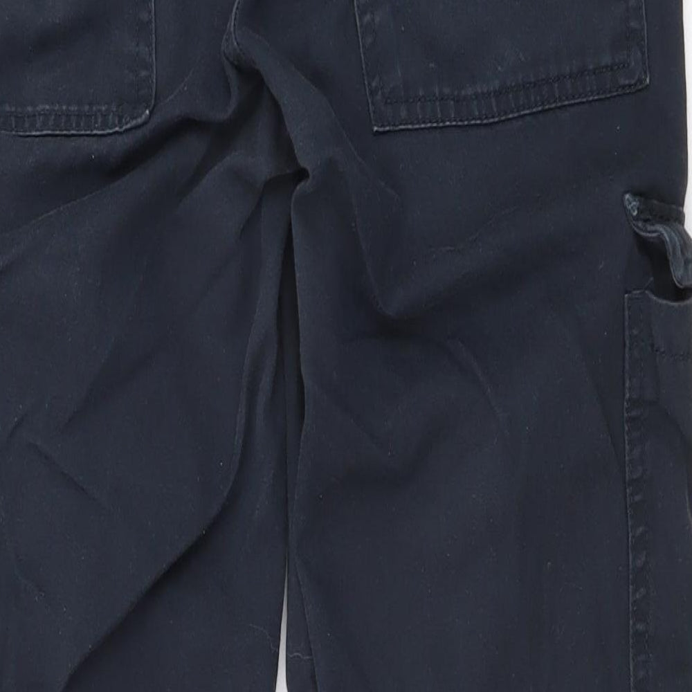 Denim & Co. Mens Blue Cotton Cargo Trousers Size 28 in L28 in Regular Zip