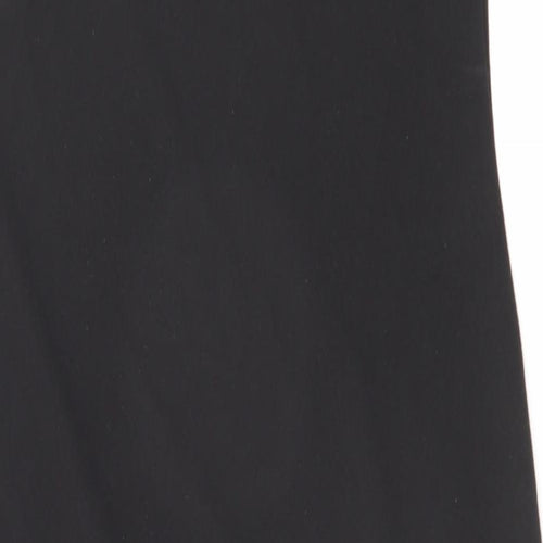 Zara Womens Black Polyester Slip Dress Size 6 Cowl Neck Pullover