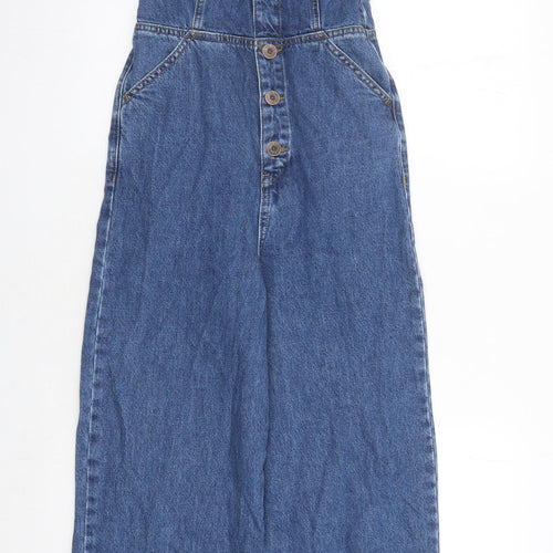 BDG Womens Blue Cotton Dungaree One-Piece Size XS L24 in Button