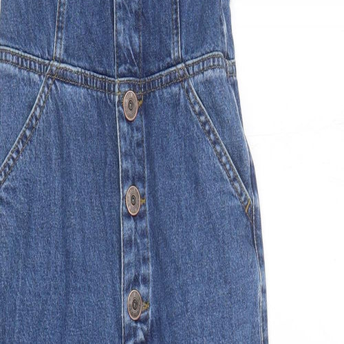 BDG Womens Blue Cotton Dungaree One-Piece Size XS L24 in Button