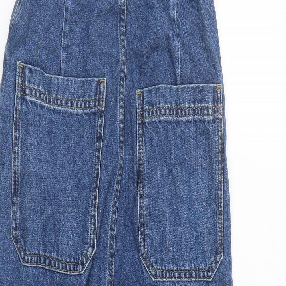 BDG Womens Blue Cotton Dungaree One-Piece Size XS L24 in Button