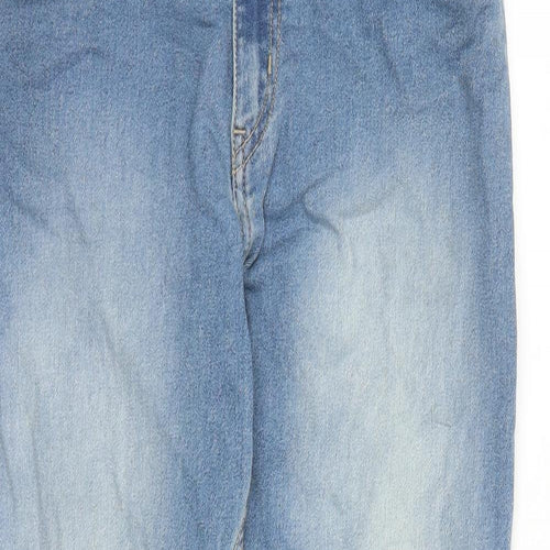 The Roadster Life Mens Blue Cotton Skinny Jeans Size 32 in L25 in Regular Zip