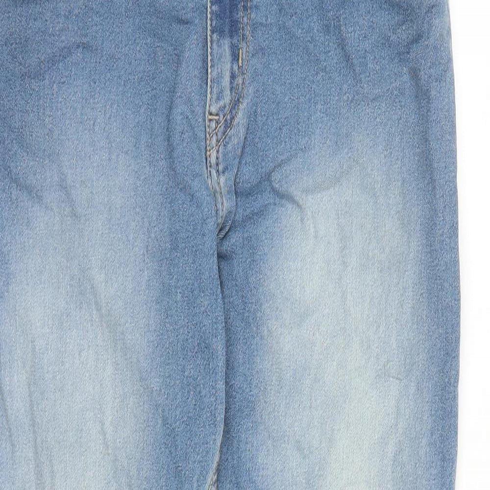 The Roadster Life Mens Blue Cotton Skinny Jeans Size 32 in L25 in Regular Zip